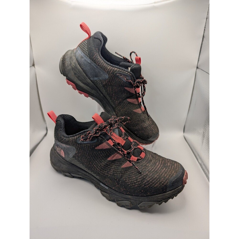 The North Face Women's Size 9 Fastpack Hiking Trail Shoes Black Pink Vibram